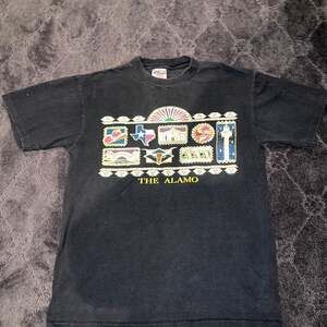Vintage 90s The Alamo San Antonio Texas T Shirt Size M Single Stitch